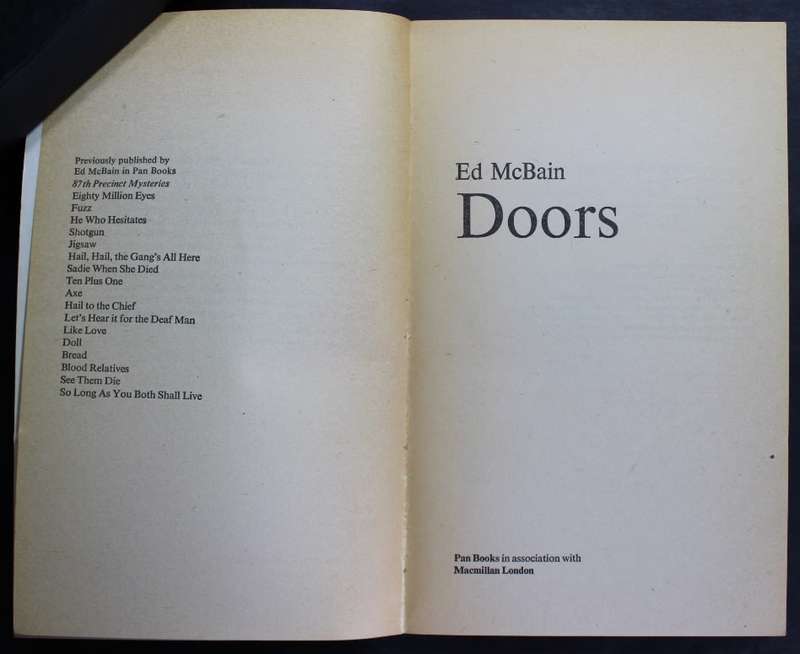 Ed McBain Doors Softcover Book