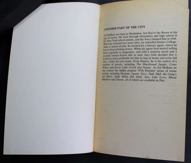 Ed McBain Another Part Of The City a 5th Precint Mystery Softcover Book