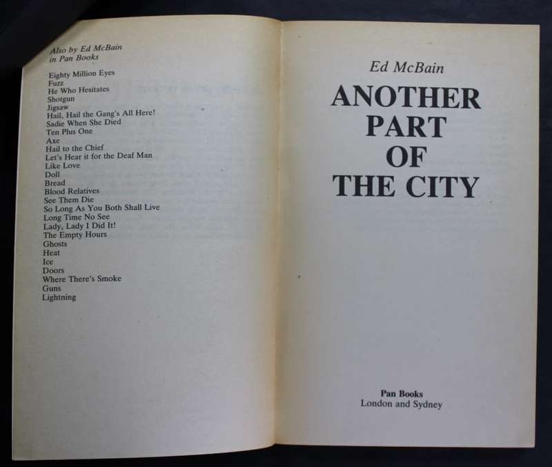 Ed McBain Another Part Of The City a 5th Precint Mystery Softcover Book
