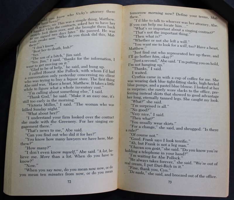 Ed McBain Rumpelstiltskin a Matthew Hope Novel Softcover Book