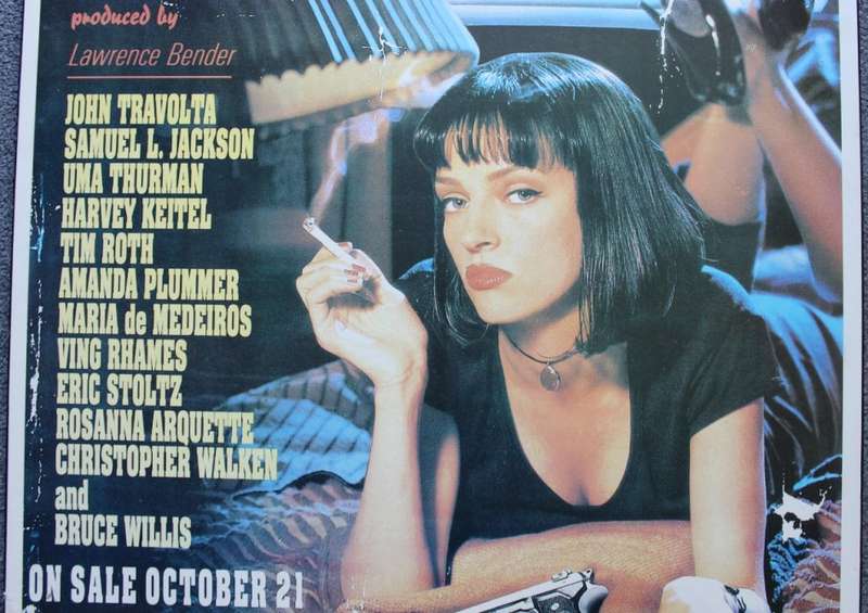 Pulp Fiction Film Poster - Block Mounted