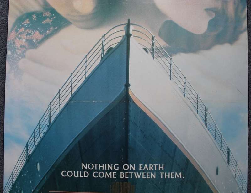 Titanic Film Poster - Block Mounted.