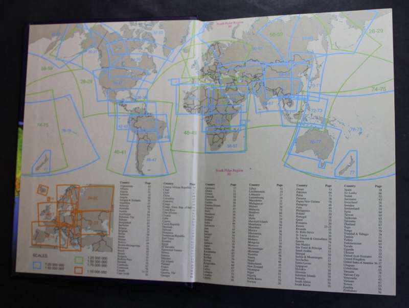 Map Studio Compact World Atlas Hard Cover Book