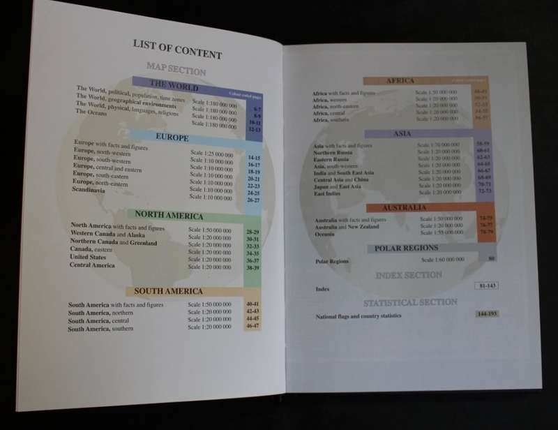 Map Studio Compact World Atlas Hard Cover Book