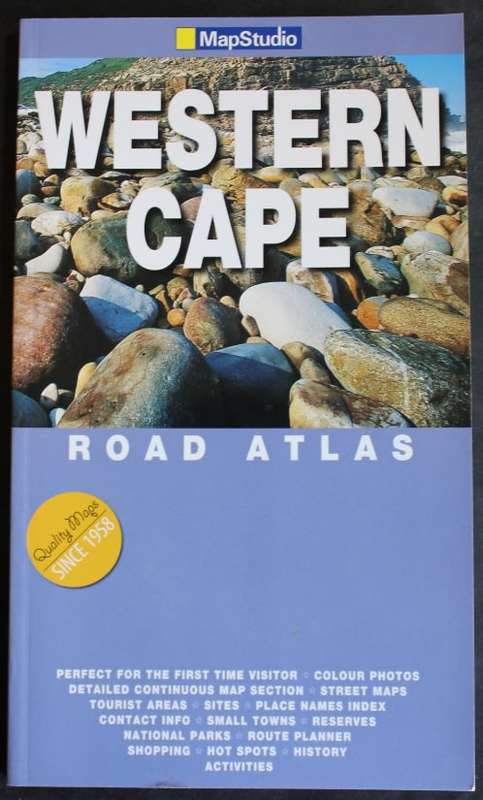Map Studio Second Edition Western Cape Road Atlas Softcover Book