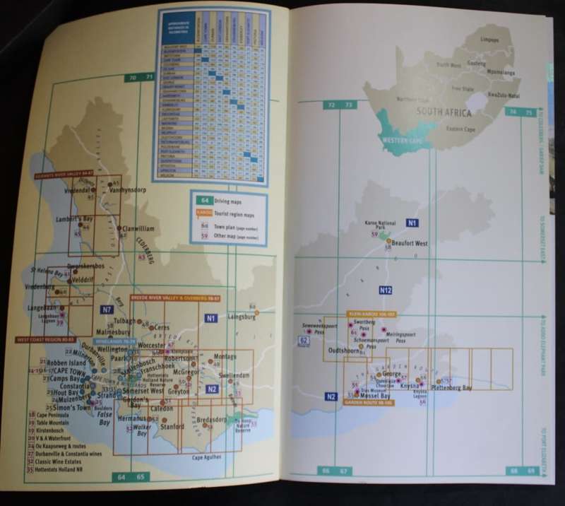 Map Studio Second Edition Western Cape Road Atlas Softcover Book