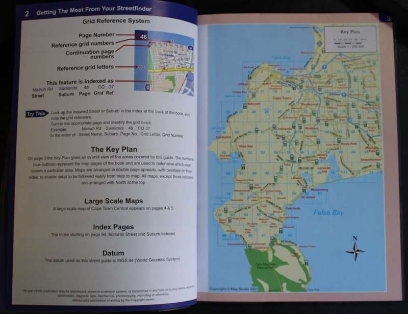 Map Studio 7th Edition Cape Town Concise Streetfinder Softcover Book