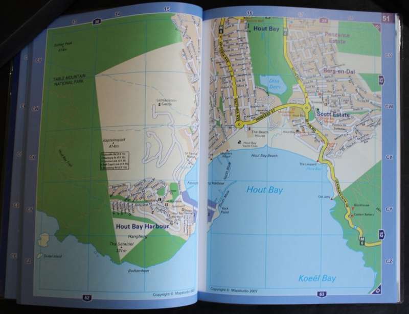 Map Studio 7th Edition Cape Town Concise Streetfinder Softcover Book
