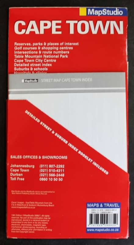 Map Studio 13th Edition Cape Town Street Folded Map