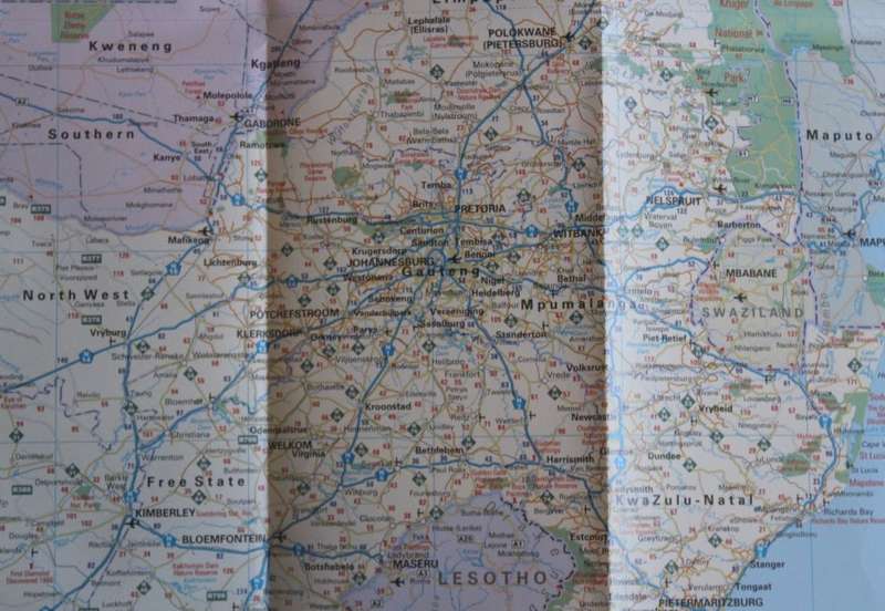 Map Studio 2nd Edition Southern Africa Folded Map