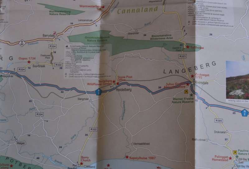 Map Studio 2nd Edition Garden Route and Route 62 Folded Road Map
