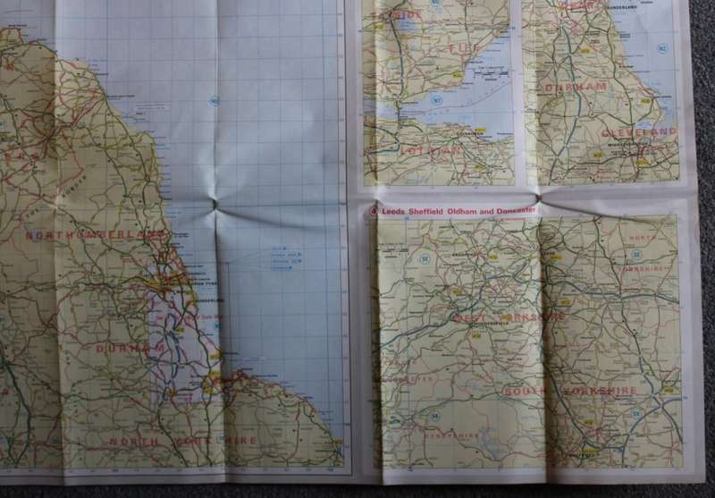 Vintage Folded AA Touring Map of Great Britain 1979