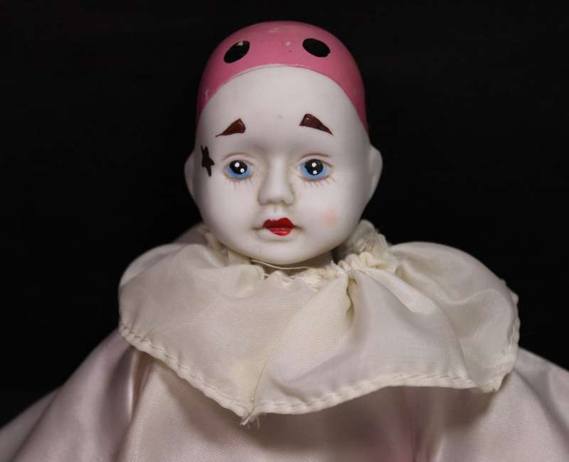 Porcelain Pierot Clown Figurine