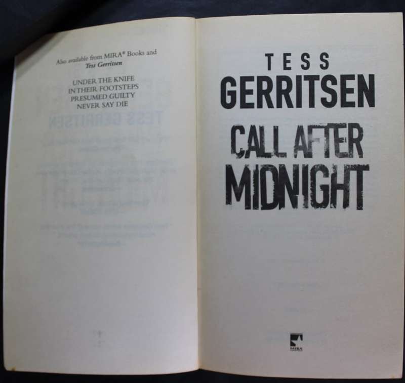Call After Midnight by Tess Gerritsen Softcover Book