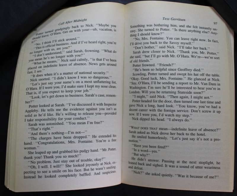 Call After Midnight by Tess Gerritsen Softcover Book