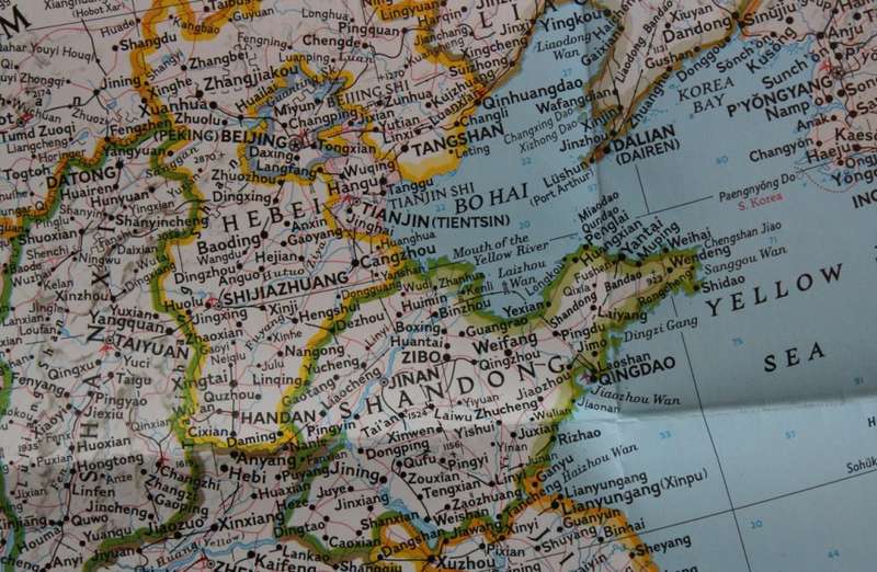 National Geographic Folded Map of China July 1991.