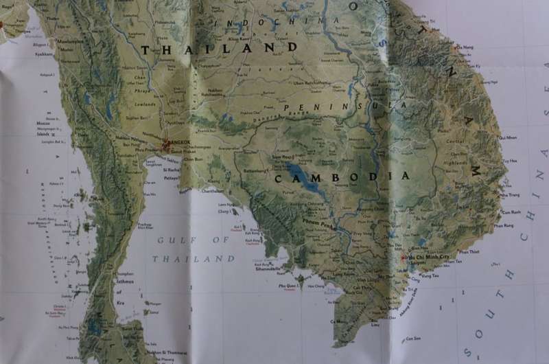 National Geographic Folded Map of Southeast Asia July 2009