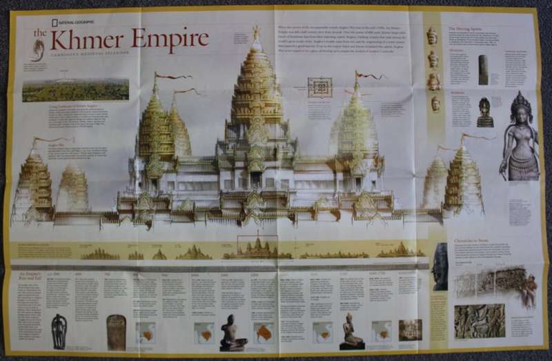 National Geographic Folded Map of Southeast Asia July 2009