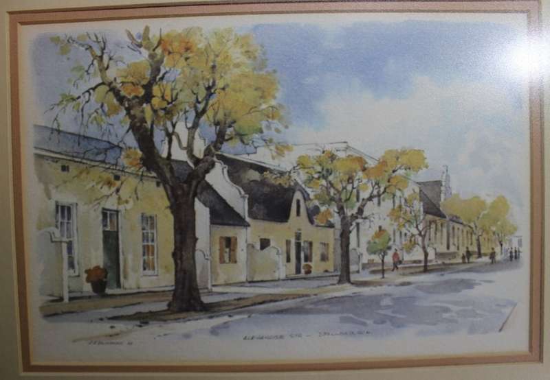 Alexander Street, Stellenbosch By A H Bridgman 1983 Framed Print