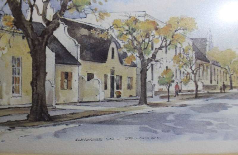 Alexander Street, Stellenbosch By A H Bridgman 1983 Framed Print