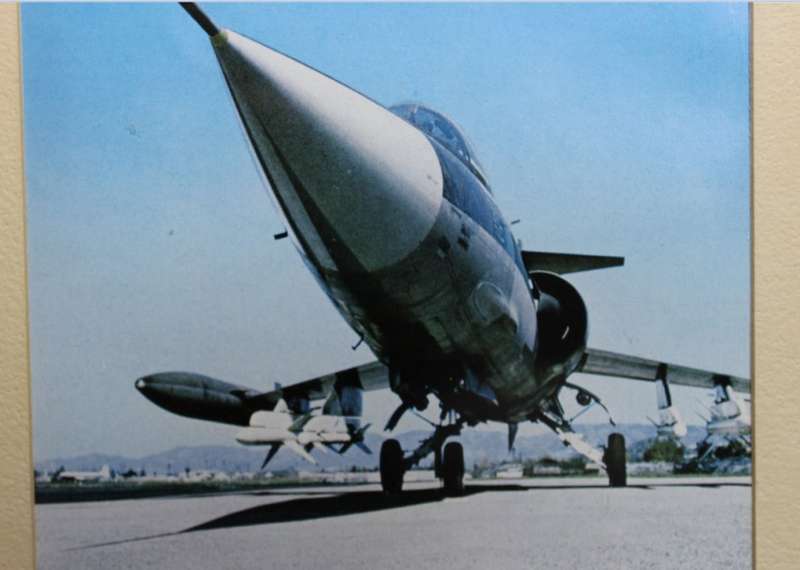 Lockheed F-104 Starfighter with Armaments Framed Colour Photo