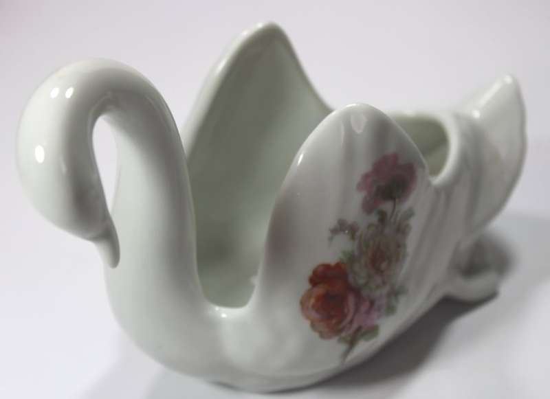 Genuine Bavaria Porcelain Ornamental Swan