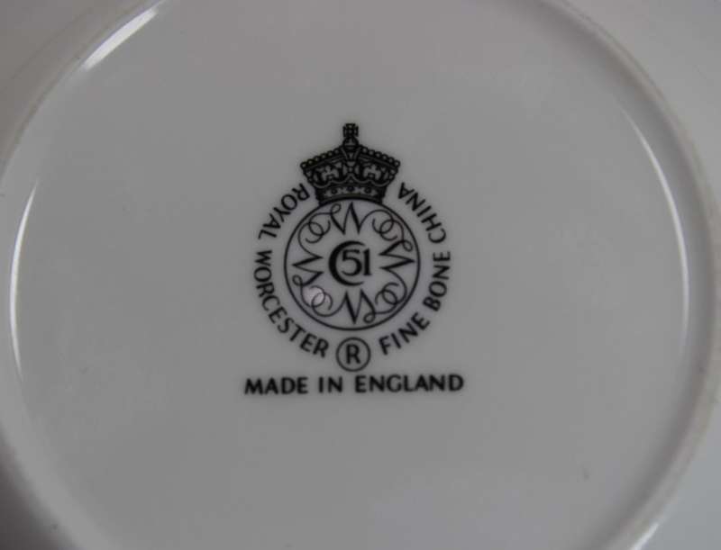 Royal Worcester Crocus Flower Pattern Pin Dish