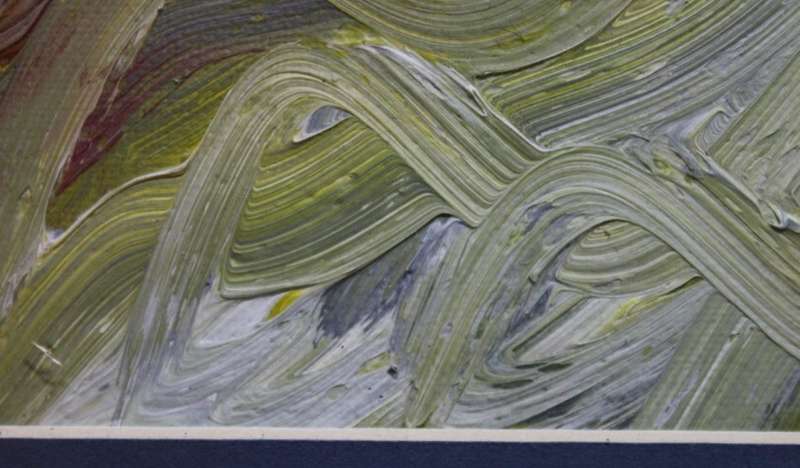 `jet streams` an Original Oil Abstract Finger Painting By S Davies 1999