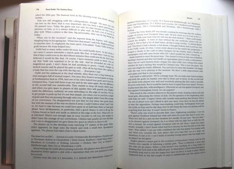 Ruud Gullit: The Chelsea Diary by Harry Harris Hardcover Book