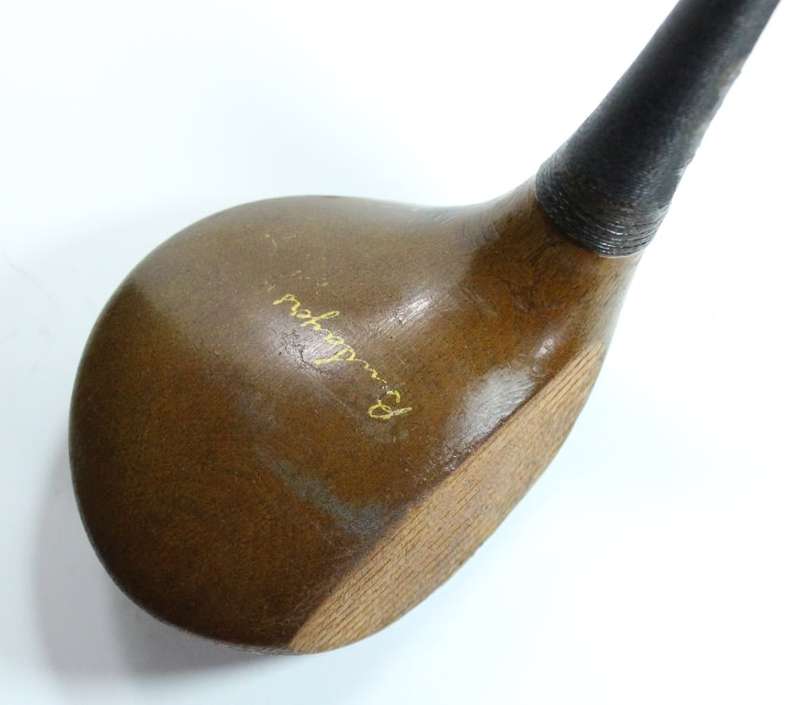 Vintage Ben Sayers D64 Gruvsol #2 Wood Driver with Leather Grip