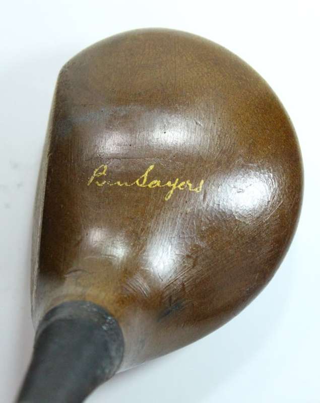 Vintage Ben Sayers D64 Gruvsol #2 Wood Driver with Leather Grip