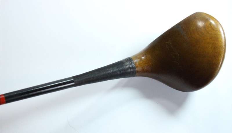 Vintage Ben Sayers D64 Gruvsol #2 Wood Driver with Leather Grip