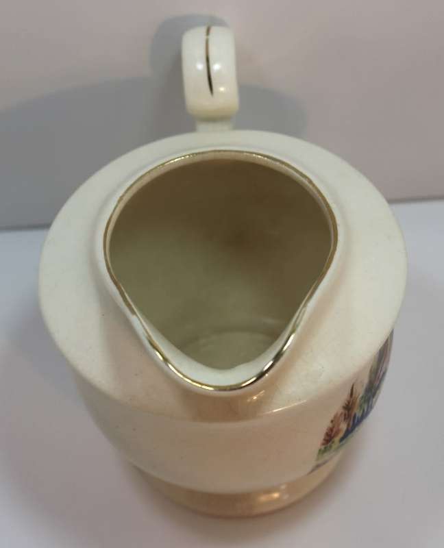 Vintage Vertex Gold Castle Creamer Country House Image
