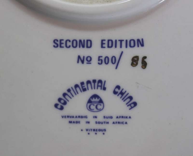 The Castle Cape Town Decorative Wall Plate by Continental China Second Edition