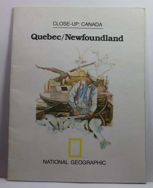 National Geographic Folded Map Close Up Canada Series Quebec & Newfoundland May 1980