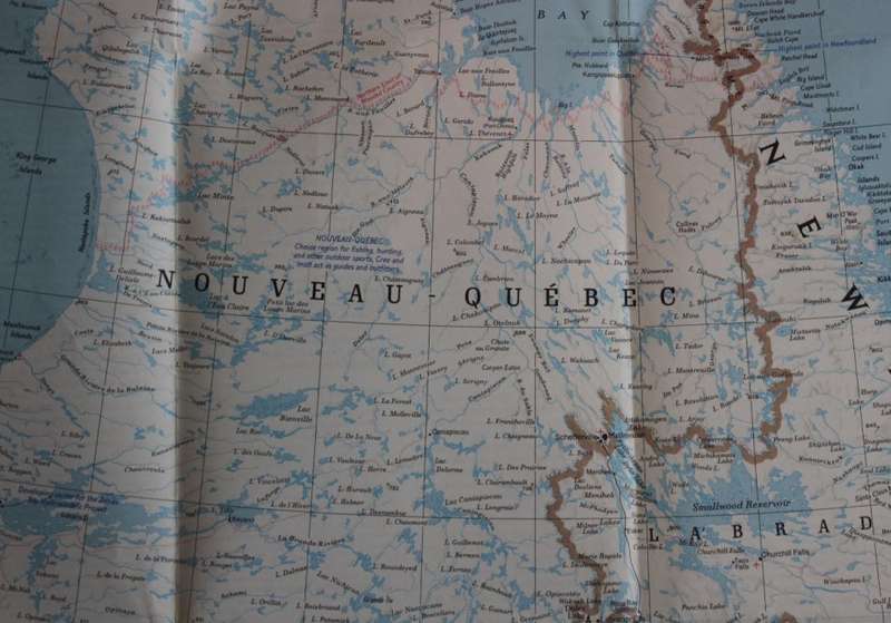 National Geographic Folded Map Close Up Canada Series Quebec & Newfoundland May 1980