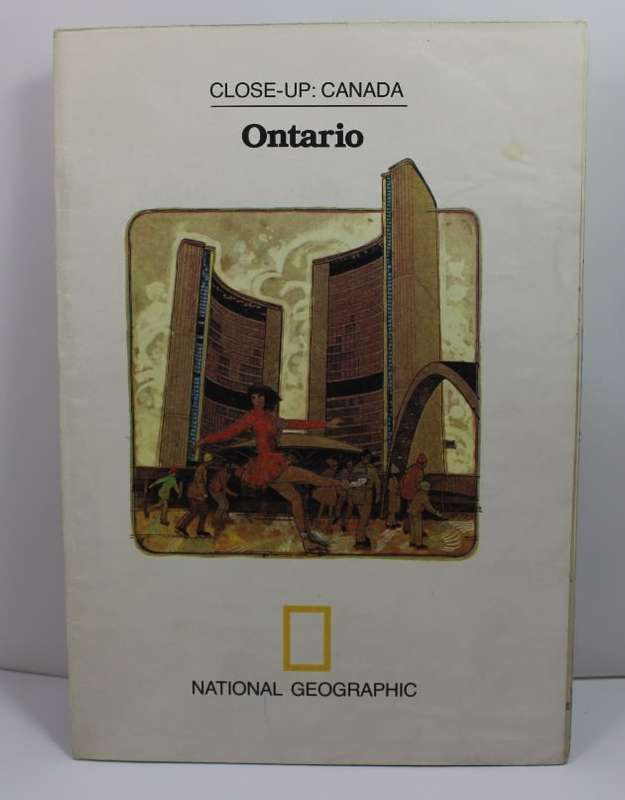 National Geographic Folded Map Close Up Canada Series Ontario December 1978