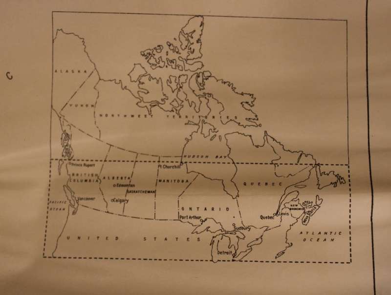 Railroads of Canada Freight Density Folded Map 1932
