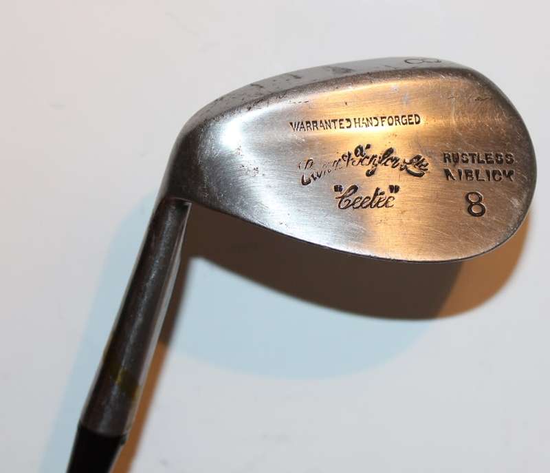 Vintage Cann & Taylor Ltd 8 Iron Niblick Left Hand Golf Club