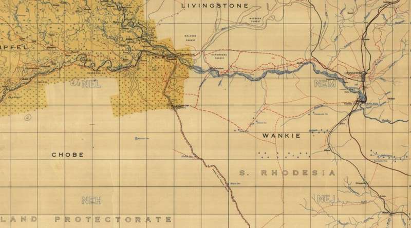 Caprivi Strip and Okavango Delta 1945 6 x Maps Digital Download