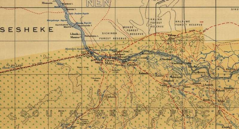 Caprivi Strip and Okavango Delta 1945 6 x Maps Digital Download