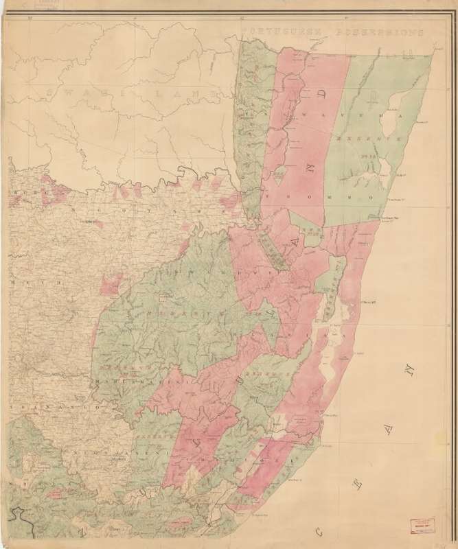 Map of the Colony of Natal 1904 4 x Maps Digital Download