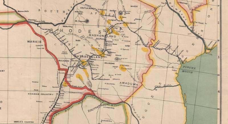 Cape Government Railways Royal Mail Route 1903 1 x Map Digital Download