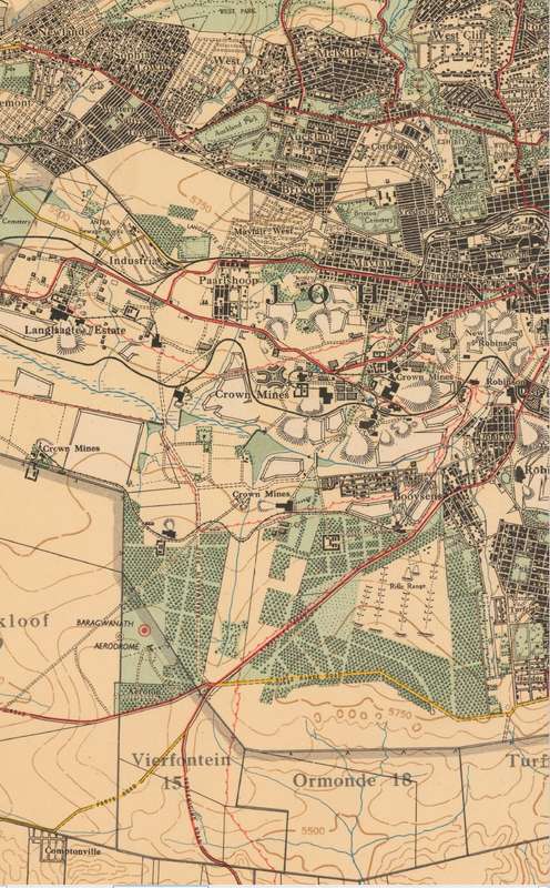 Witwatersrand Central, East and West, Topographical Map 1935, Set of 3 x Maps Digital Download.