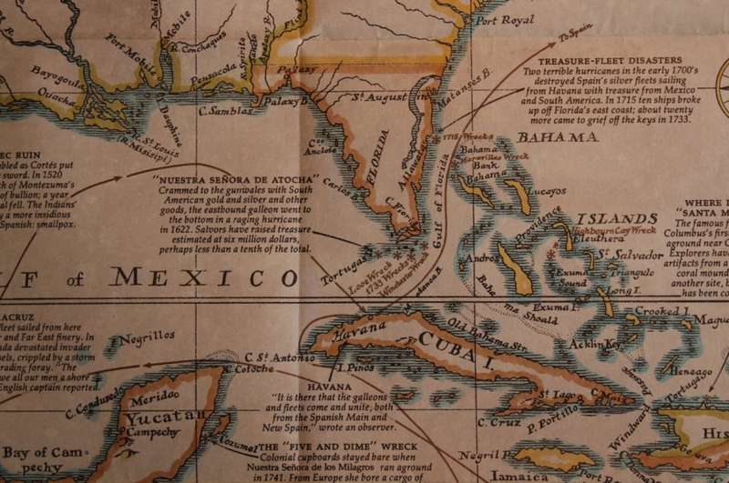 National Geographic Folded Map Colonization and Trade In The New World Dec 1977