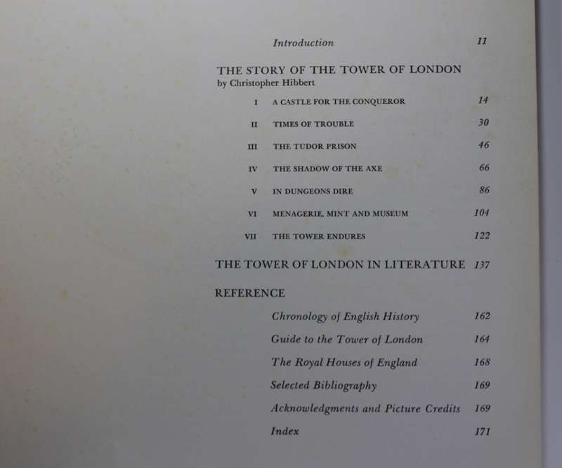 The Tower Of London by Christopher Hibbert Hardcover Book