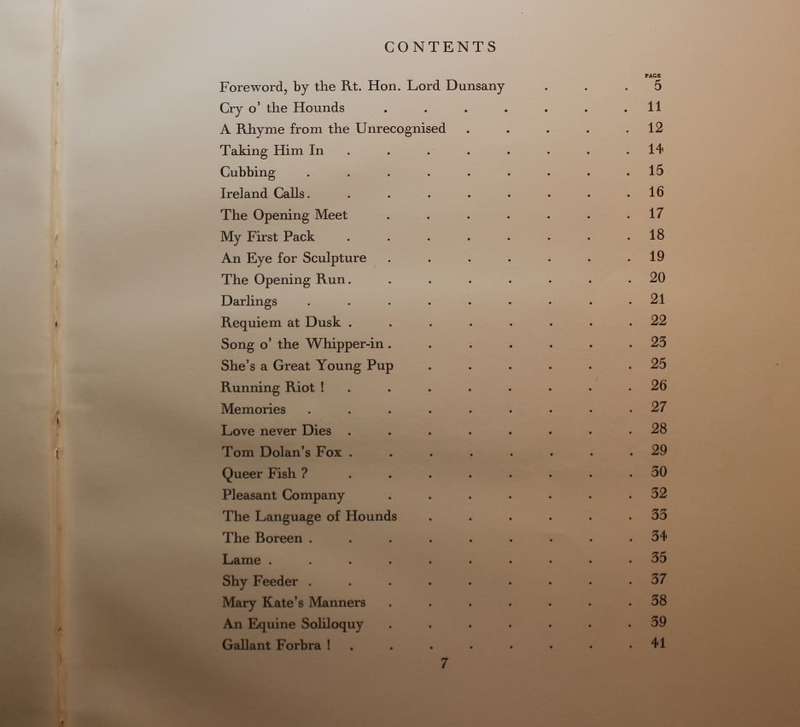 Rhymes Of An Irish Huntsman by Stanislaus Lynch Hardcover Book First Edition 1937