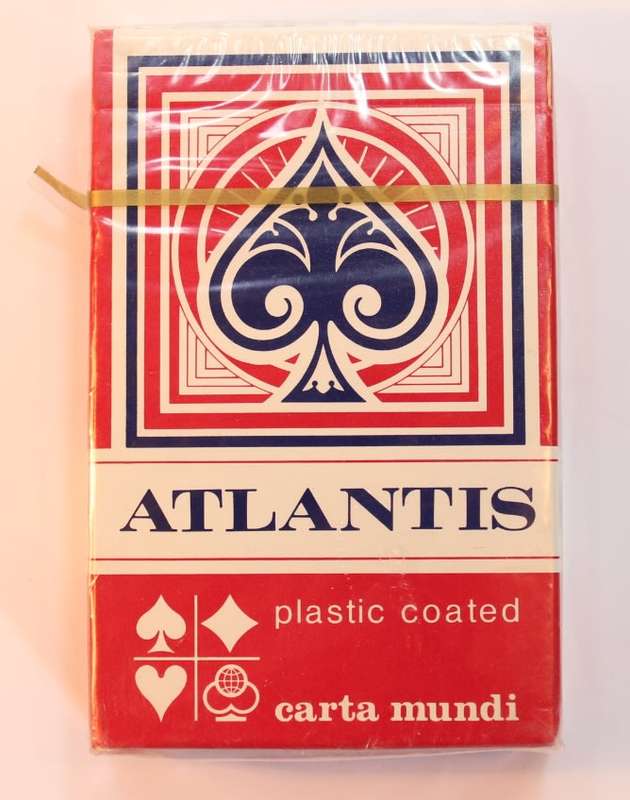 Carta Mundi Playing Cards Atlantis Red Sealed Deck, Made In Belgium