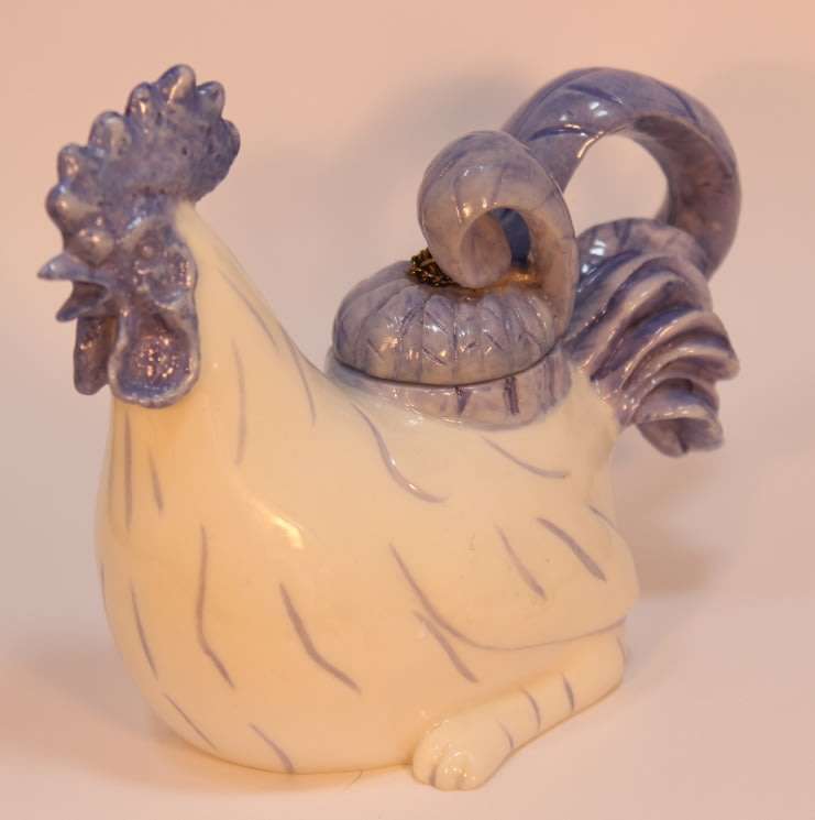 Nini Cockerel Ring and Jewellery Storage Ornament, Made In Japan