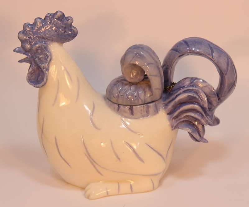 Nini Cockerel Ring and Jewellery Storage Ornament, Made In Japan